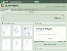 Tablet Screenshot of mermaidmelody26.deviantart.com