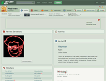 Tablet Screenshot of nayrman.deviantart.com