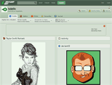 Tablet Screenshot of isdailic.deviantart.com