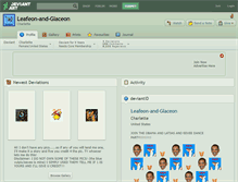 Tablet Screenshot of leafeon-and-glaceon.deviantart.com