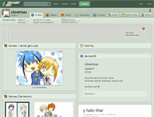 Tablet Screenshot of cloversuu.deviantart.com