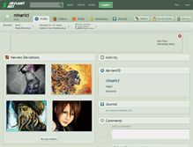 Tablet Screenshot of ninarici.deviantart.com