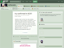 Tablet Screenshot of ivyfanclub.deviantart.com