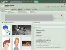 Tablet Screenshot of barbershoppe.deviantart.com