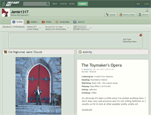 Tablet Screenshot of jamie1317.deviantart.com