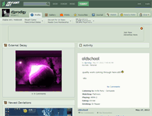 Tablet Screenshot of djprodigy.deviantart.com