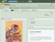 Tablet Screenshot of jellyshark.deviantart.com