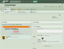 Tablet Screenshot of christmasdragon.deviantart.com