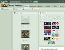 Tablet Screenshot of fakemon-creations.deviantart.com