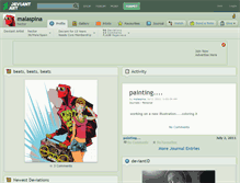 Tablet Screenshot of malaspina.deviantart.com