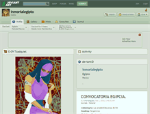 Tablet Screenshot of inmortalegipto.deviantart.com