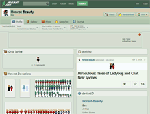 Tablet Screenshot of honest-beauty.deviantart.com