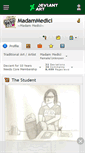 Mobile Screenshot of madammedici.deviantart.com