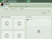 Tablet Screenshot of liljoenubio.deviantart.com