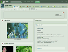 Tablet Screenshot of lunaraine.deviantart.com