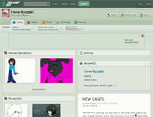 Tablet Screenshot of i-love-ryuzaki.deviantart.com