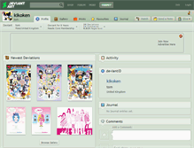 Tablet Screenshot of kikoken.deviantart.com