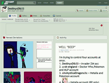 Tablet Screenshot of destinyxdib33.deviantart.com