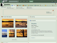 Tablet Screenshot of phaustine.deviantart.com