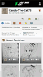 Mobile Screenshot of candy-the-cat78.deviantart.com