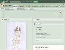 Tablet Screenshot of lily-evans.deviantart.com