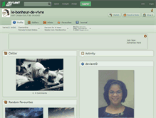 Tablet Screenshot of le-bonheur-de-vivre.deviantart.com