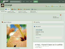 Tablet Screenshot of mhmaleigh.deviantart.com