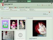Tablet Screenshot of chaos-angel142.deviantart.com