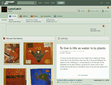 Tablet Screenshot of lunurlatch.deviantart.com
