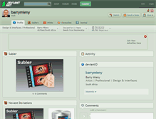 Tablet Screenshot of barrymieny.deviantart.com