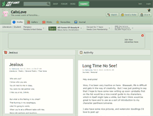 Tablet Screenshot of calixlove.deviantart.com