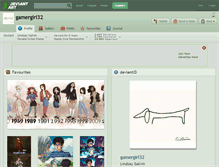 Tablet Screenshot of gamergirl32.deviantart.com