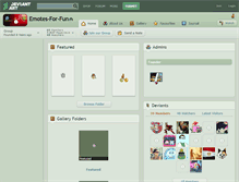 Tablet Screenshot of emotes-for-fun.deviantart.com