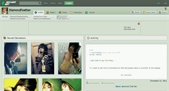 Desktop Screenshot of diamondfeather.deviantart.com