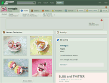 Tablet Screenshot of mmagda.deviantart.com