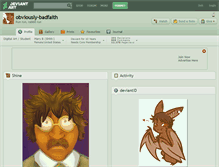 Tablet Screenshot of obviously-badfaith.deviantart.com