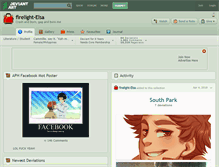 Tablet Screenshot of firelight-elsa.deviantart.com
