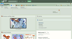 Desktop Screenshot of hamutaro.deviantart.com