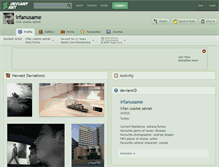 Tablet Screenshot of irfanusame.deviantart.com