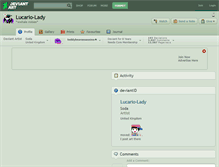 Tablet Screenshot of lucario-lady.deviantart.com