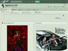 Tablet Screenshot of nightdemon14xiii.deviantart.com