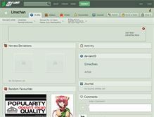 Tablet Screenshot of linachan.deviantart.com