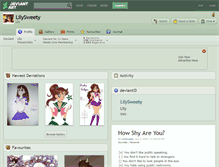 Tablet Screenshot of lilysweety.deviantart.com