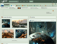 Tablet Screenshot of dmaland.deviantart.com