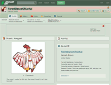 Tablet Screenshot of forestdanceofalekai.deviantart.com