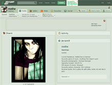 Tablet Screenshot of mothe.deviantart.com