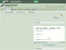 Tablet Screenshot of demon-of-nirvana.deviantart.com