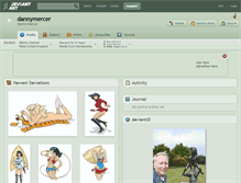 Tablet Screenshot of dannymercer.deviantart.com