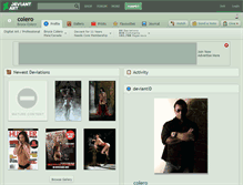 Tablet Screenshot of colero.deviantart.com