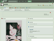 Tablet Screenshot of kemish.deviantart.com